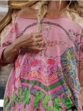 Magnolia Pearl Punk Poet Tee - NWT- OS